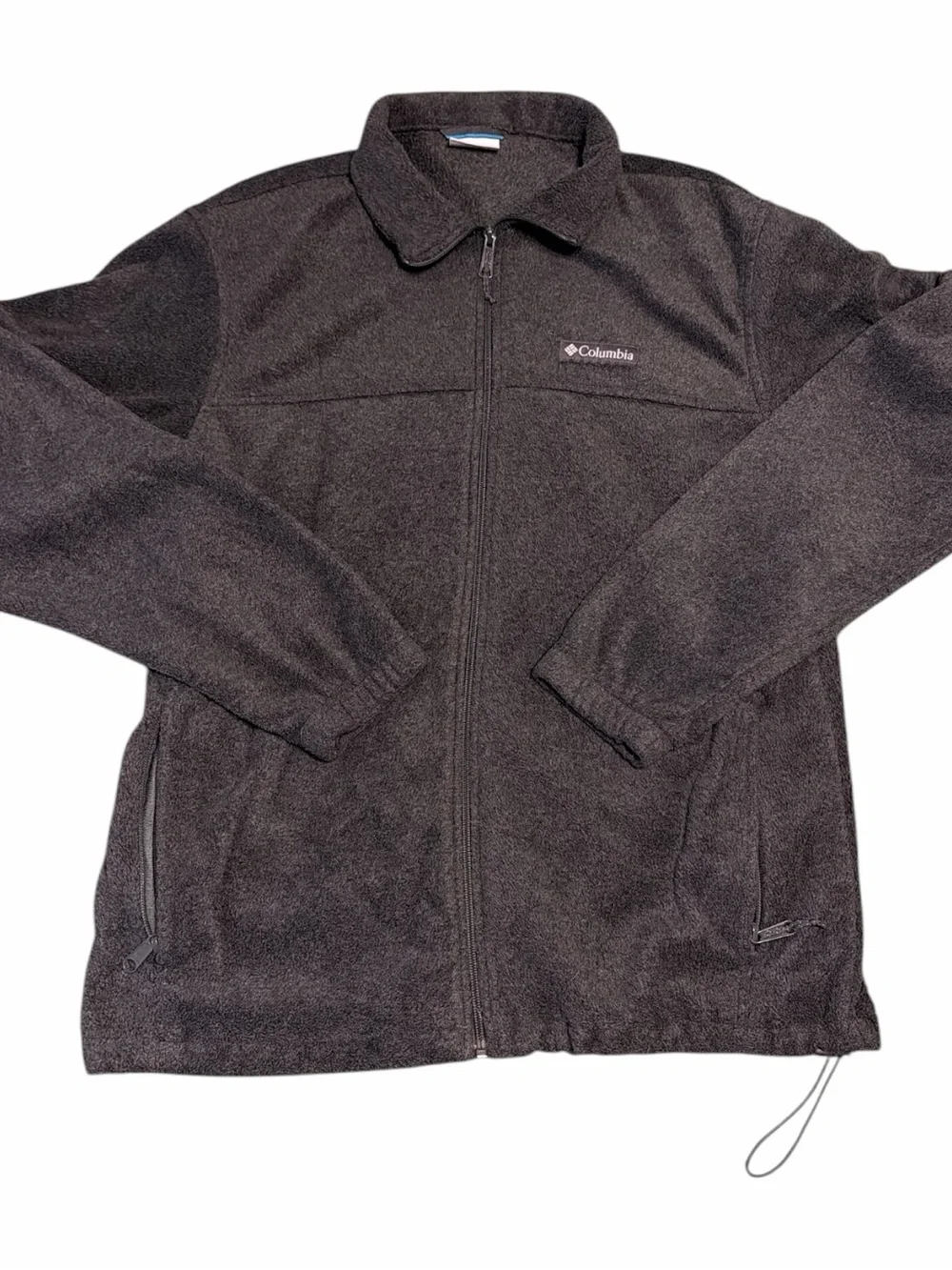 Columbia Men’s Full Zip Fleece jacket pocket 90s y2k style outdoor hiking active